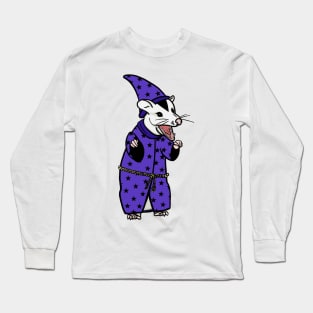 Angry Possum Wizard Long Sleeve T-Shirt